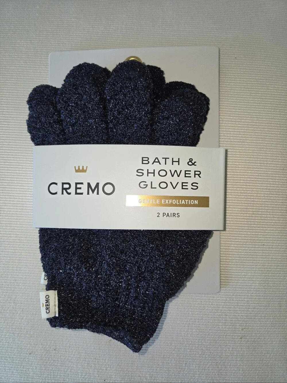 Cremo Bath & Shower Exfoliating Gloves - 2 Pairs (4 Gloves)